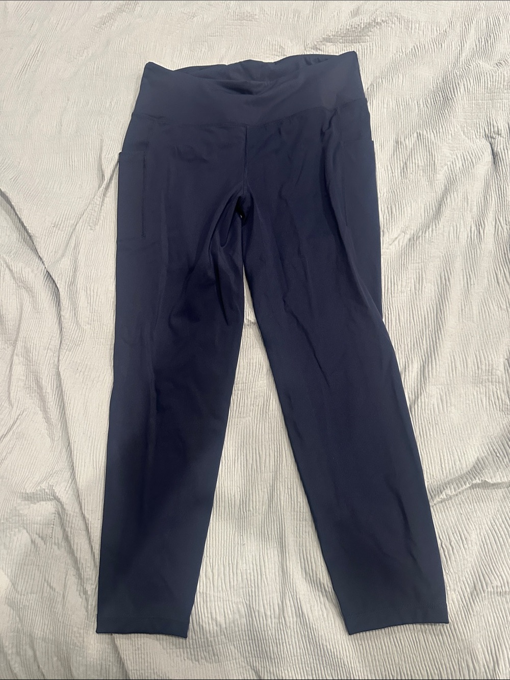 Baleaf Deep Navy High-Waist Active Leggings